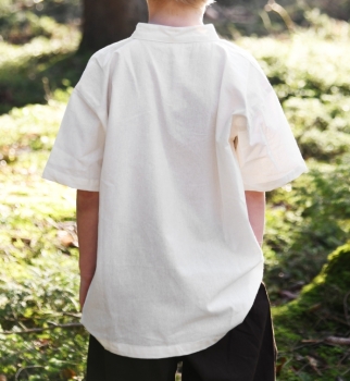 Preview: Kinder Mittelalter-Hemd  -  Nilo  - kurzarm - natur